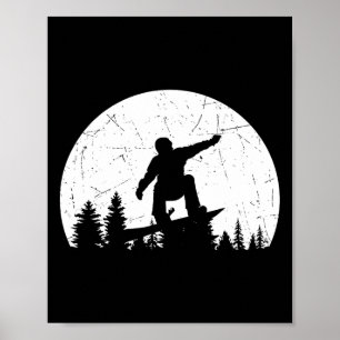 Poster Snowboarder Estilo Livre Snowboard Extr
