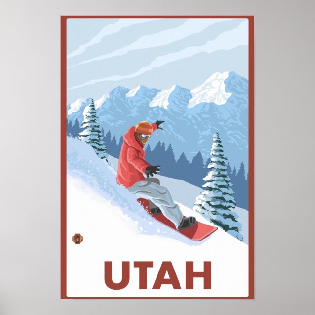 Poster Snowboarder SceneUtah (Frente)