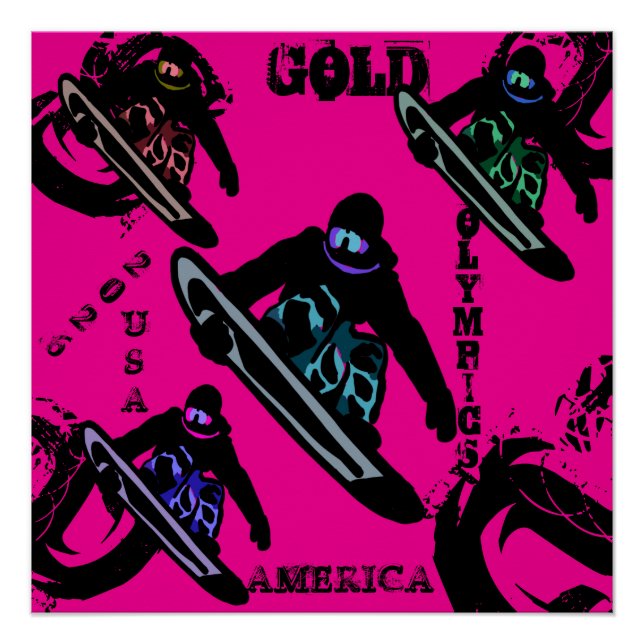 PÓSTER SNOWBOARDING  (Frente)