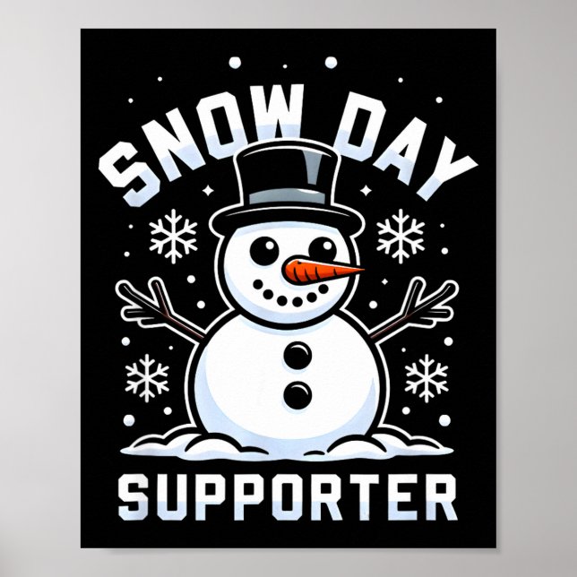 Poster Snowday Suprter Fun Winter Days For Kids And Adult (Frente)
