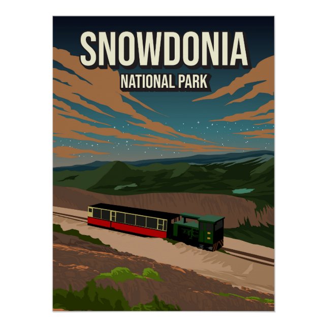 Póster Snowdonia National Park Poster Nature UK  (Frente)