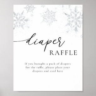Poster Snowflakes Fralda Sinal de Raffle