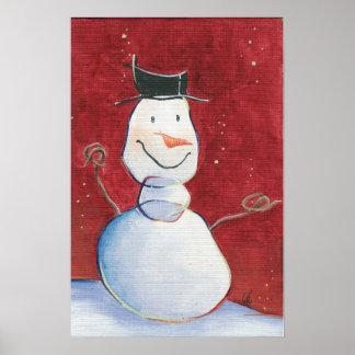 Póster Snowman Canvas