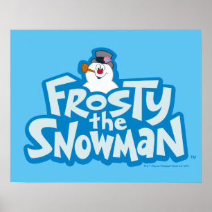 Poster Snowman™ congelado Logotipo empilhado congelado