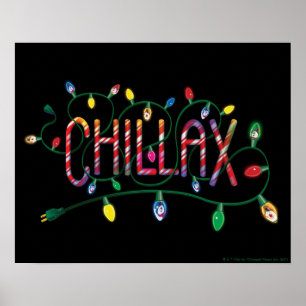 Poster Snowman™ congelado   Luzes de férias "Chillax"