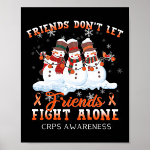 Poster Snowman Não Deixa os amigos lutarem sozinhos contr