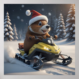Poster Snowmobile