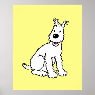 Poster Snowy dog Tin Tin