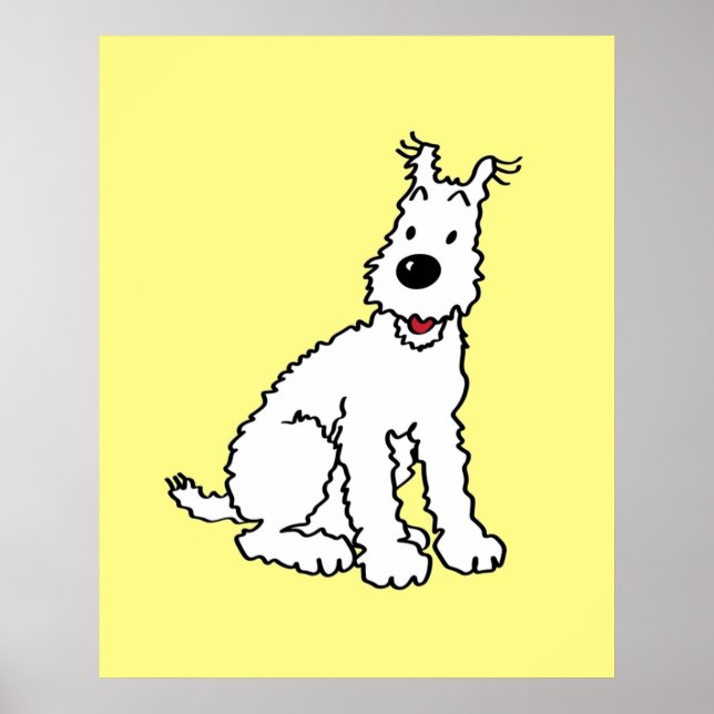 Poster Snowy dog Tin Tin (Frente)
