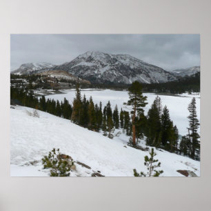 Póster Snowy Ellery Lake California Fotografia de inverno