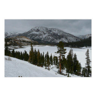 Póster Snowy Ellery Lake California - Paisagem de inverno