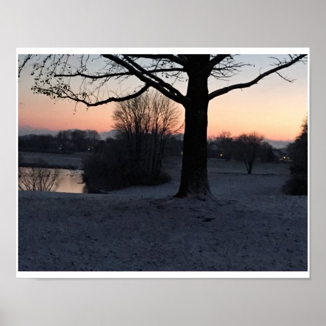 Póster Snowy Sunset em Core Creek (Frente)