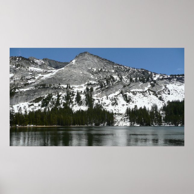 Poster Snowy Tenaya Lake Yosemite - Foto do Parque Nacion (Frente)