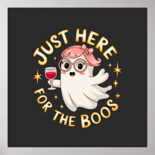 Poster Só aqui para os Boos - Fantasma Dia de as Bruxas e