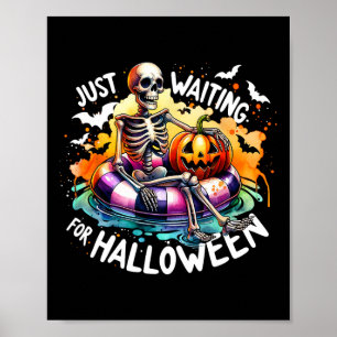Poster Só Esperando O Halloween Jack O Esqueleto Lantern
