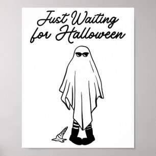 Poster Só Esperando O Halloween Spooky Ghost Summer Hal