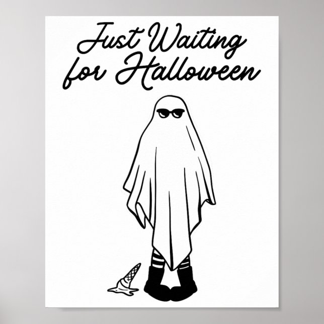 Poster Só Esperando O Halloween Spooky Ghost Summer Hal (Frente)