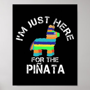 Poster Só estou aqui para o Pinata Engraçado Cinco De May