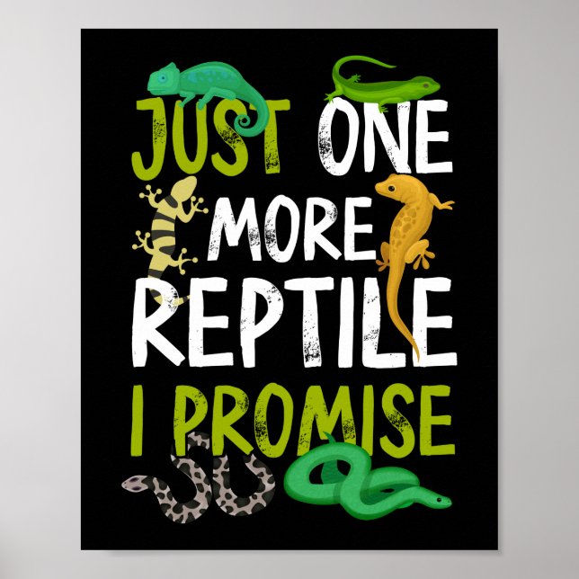 Poster Só Mais Um Réptil Que Prometo Cobra Lizard Gecko (Frente)