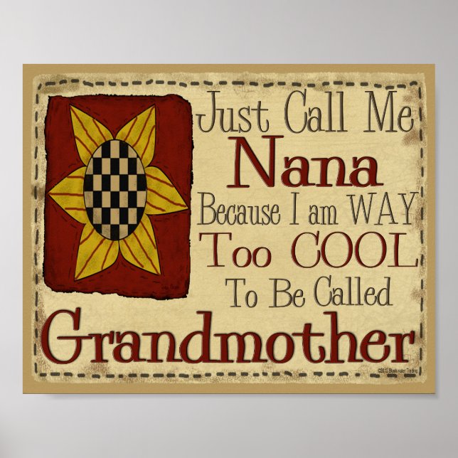 Poster Só me chame de Nana. Estou Legal demais para a avó (Frente)