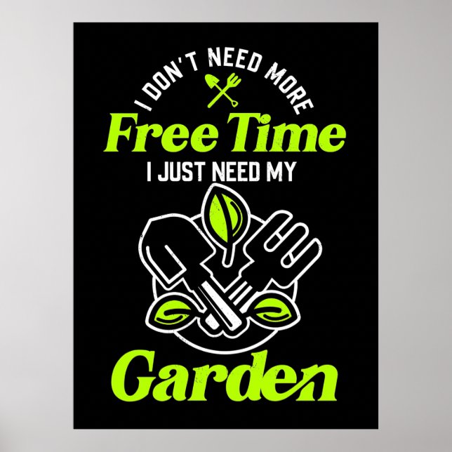 Poster Só Preciso Dos Meus Jardins (Frente)