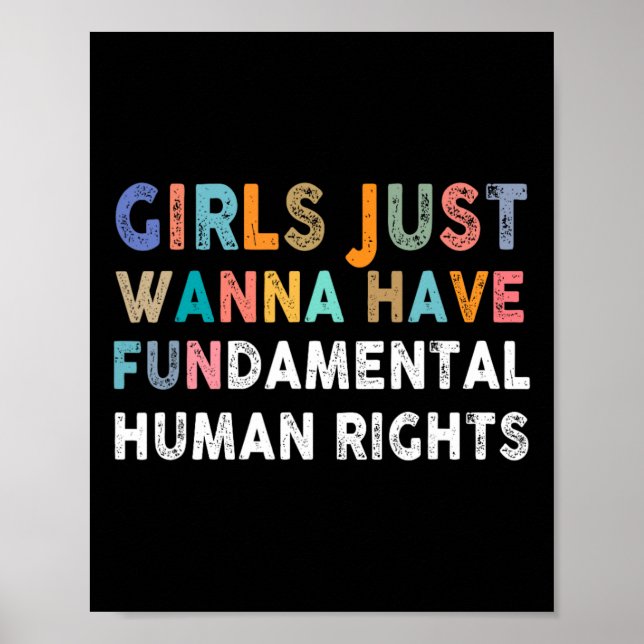 Poster Só Querem Ter Mulheres Fundamentais Em Direitos Hu (Frente)