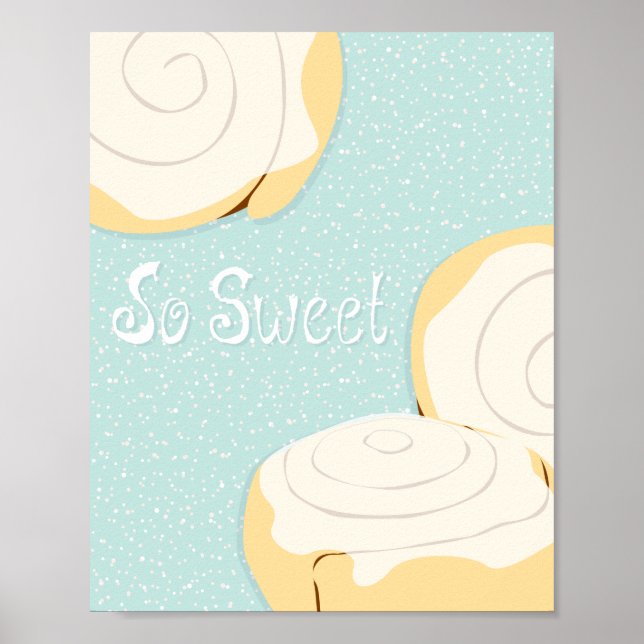 Poster So Sweet Cinnamon Bun (Frente)
