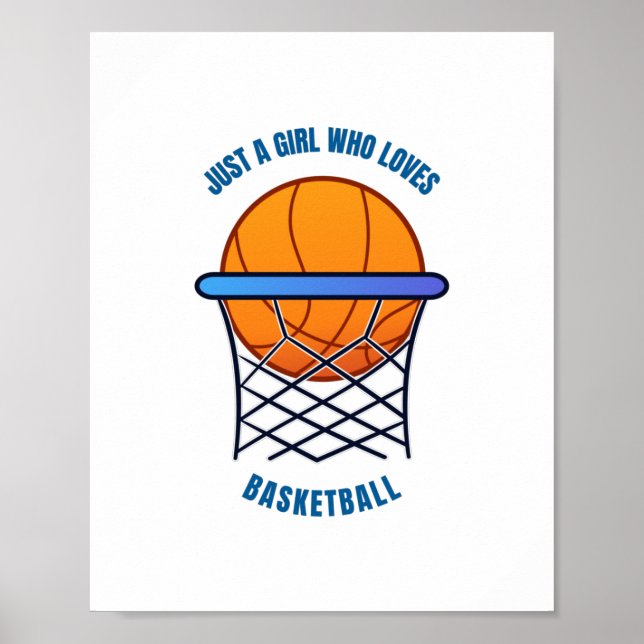 Poster só uma garota que adora basquete (Frente)