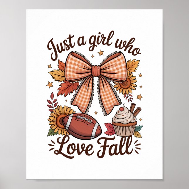 Poster Só uma garota que ama Fall Cozy (Frente)