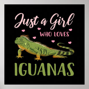 Poster Só Uma Garota Que Ama Iguanas