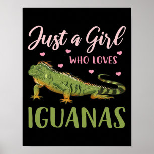 Poster Só Uma Garota Que Ama Iguanas