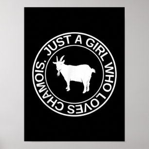 Poster Só Uma Garota Que Ama Presente De Chamois Para Mu