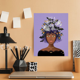 Poster Só Uma Menina Que Adora A Bela Figurina De Hallowe