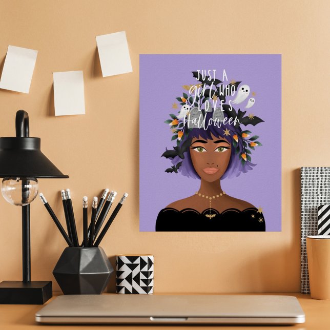 Poster Só Uma Menina Que Adora A Bela Figurina De Hallowe (Criador carregado)