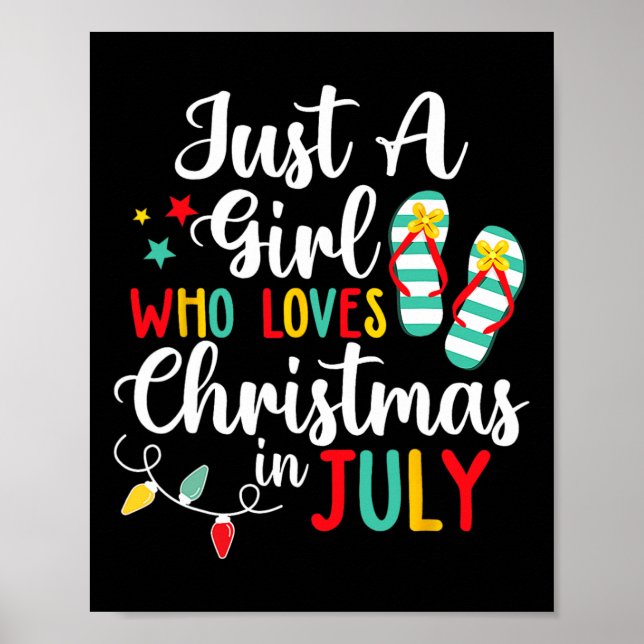 Poster Só Uma Menina Que Adora O Natal Em Jully Summer Se (Frente)