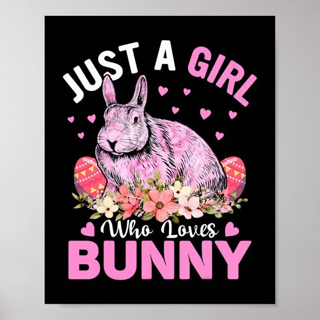 Poster Só Uma Menina Que Ama Chocolate De Páscoa De Bunni (Frente)