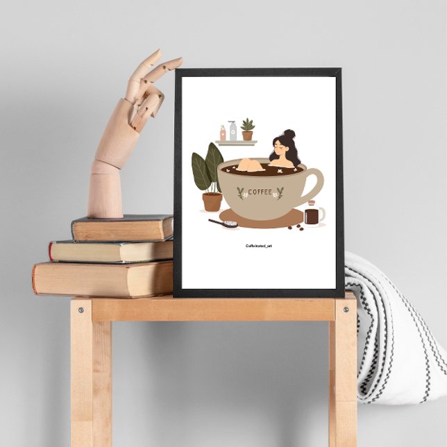 Poster Soando com um café (Criador carregado)