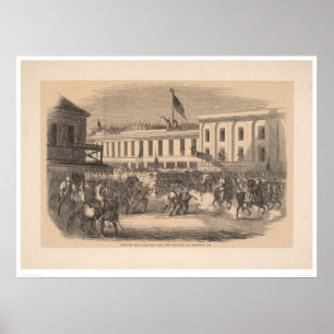 Póster Soando o alarme sobre a vigilância do porto