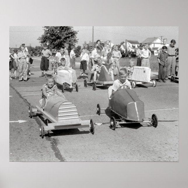 Póster Soap Box Derby, 1940. Vintage Photo (Frente)