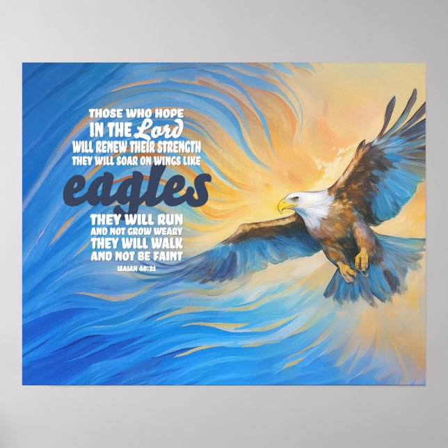 Poster Soar on wings like eagles (Frente)