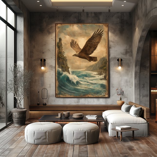 Poster Soaring Horizon — Mid-Century Retro Vintage (Criador carregado)