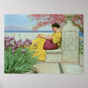 Póster Sob a flor que pendura no ramo, 1917