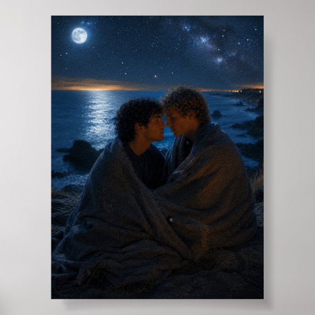 Poster Sob a Mesma Lua | Projeto de Arte Gay (Frente)