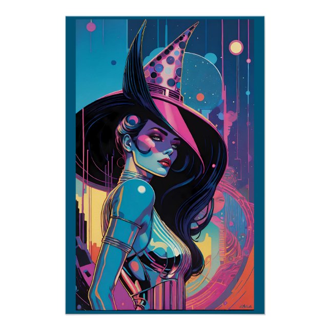 Póster Sob a Ortografia da Bruxa Astro (Frente)