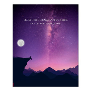 Póster "Sob as Estrelas: Confie no tempo de sua vida"