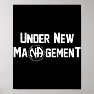 Poster Sob Nova Administração Design Narcóticos Anônimos