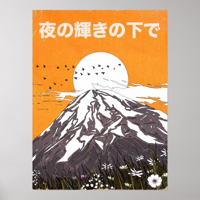 Poster sob o brilho da noite (Frente)