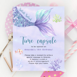 Poster Sob o mar primeiro aniversario de cápsula do tempo