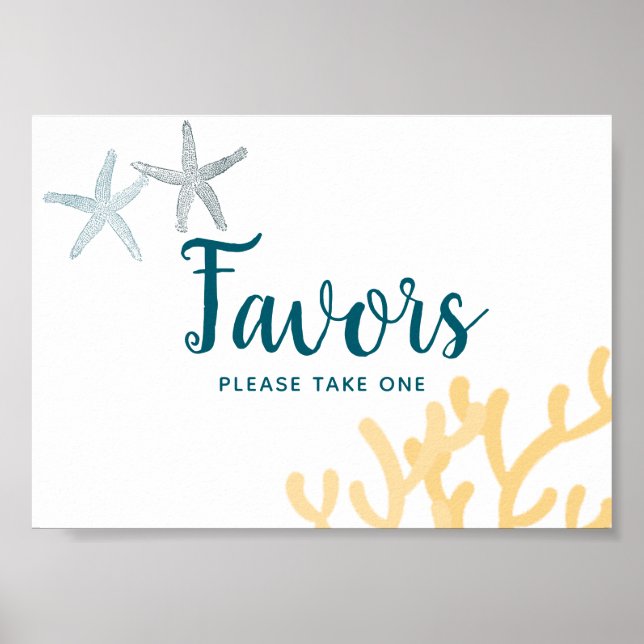 Poster Sob o oceano marinho, temido sinal de Chá de frald (Frente)