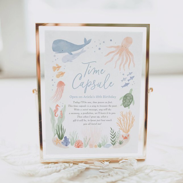 Poster Sob o Sinal da Cápsula do Tempo do primeiro aniver (Criador carregado)